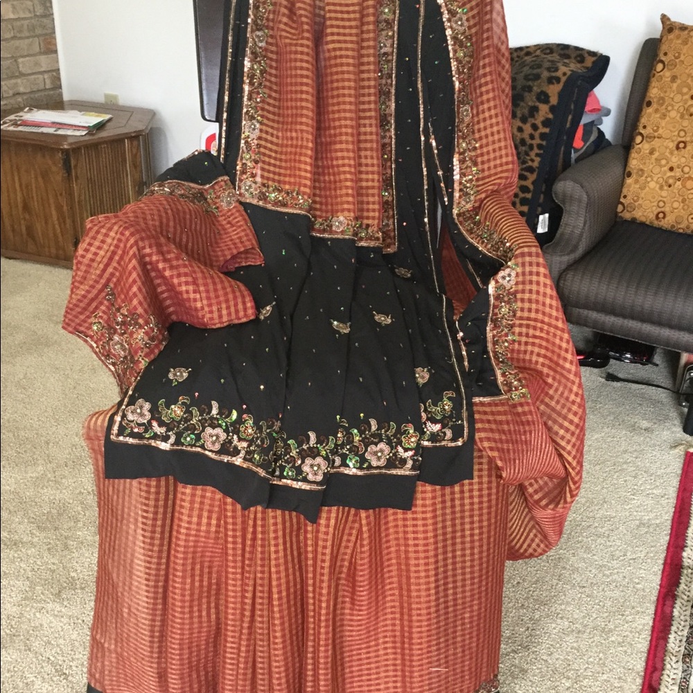Saree sari silk Indian Pakistani woman clothings wedding Lehenga Choli Anarkali